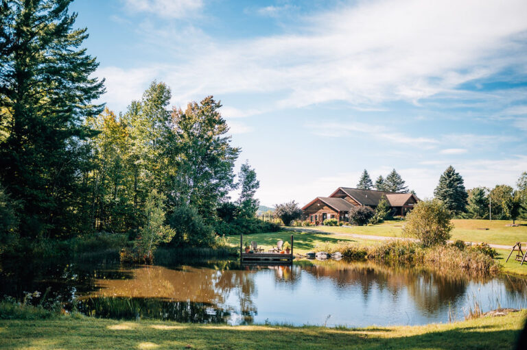 Sterling Ridge Resort Pond in early fall
